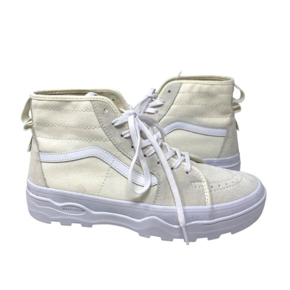 VANS Sentry Sk8-Hi WC Boots High Suede Canvas White Men's Size Skate VN0A5KY5FS8 - Picture 6 of 7